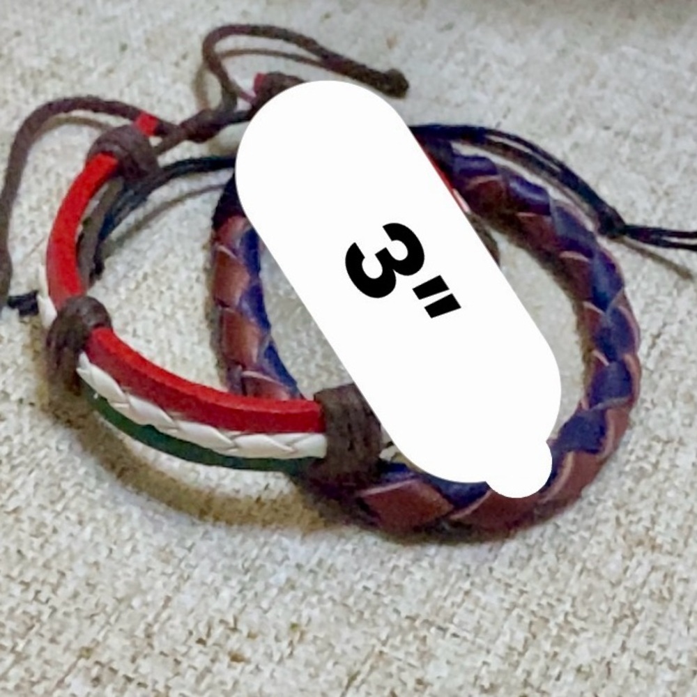 ‼️2 ITALY GENUINE LEATHER BRACELETS, excellent condition,NWT‼️ - Picture 13 of 14